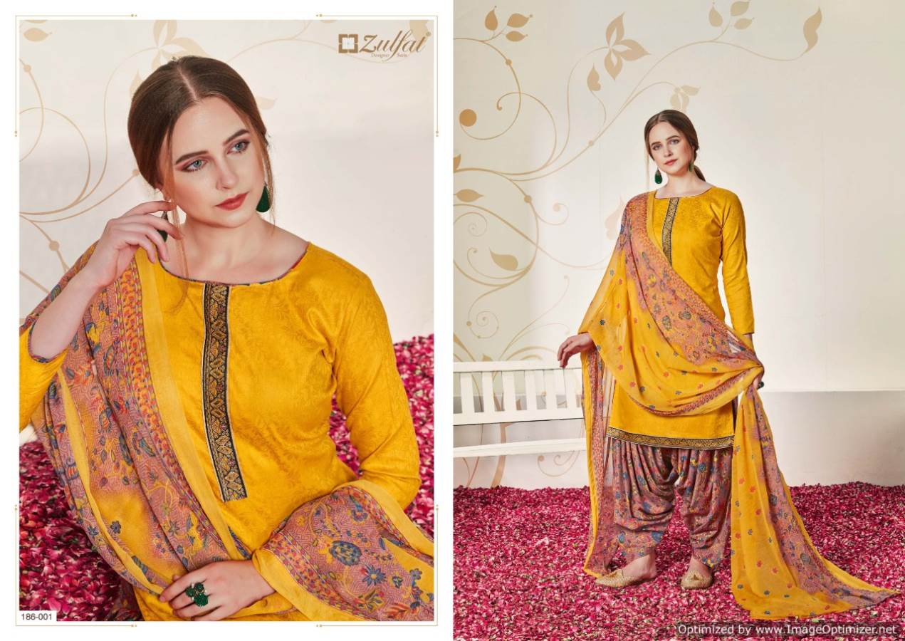 Zulfat Husna E Patiala 2 Heavy Jam Cotton Jacquard Dress Material